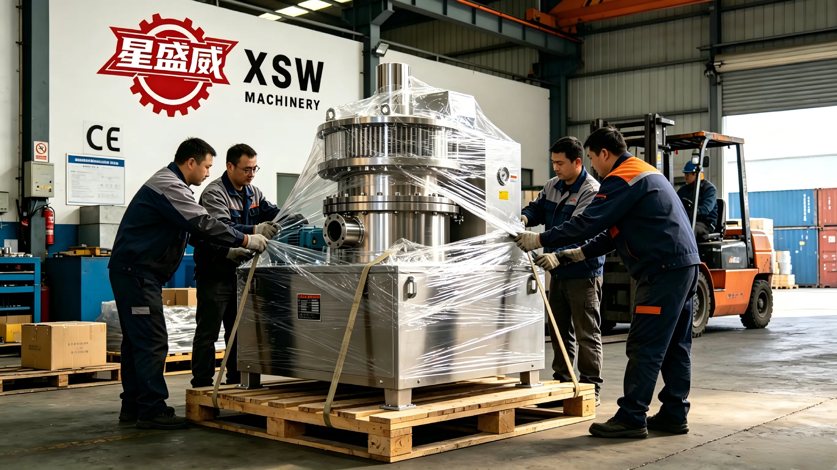 Xingshengwei Machinery、ヨーロッパの製薬会社向け工業用ステンレス鋼超微粉砕機の完全検査と出荷を完了